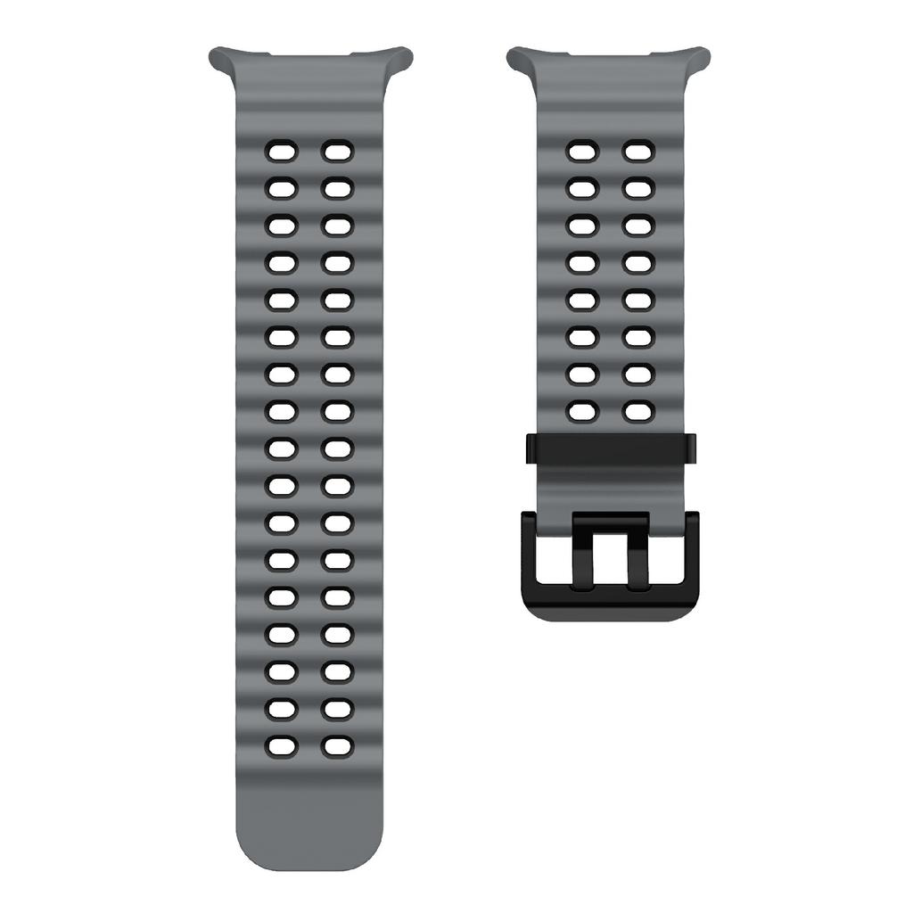 KALEBOL For Samsung Galaxy Watch Ultra 47mm Silicone Watch Band Dual Color Ocean Wrist Strap