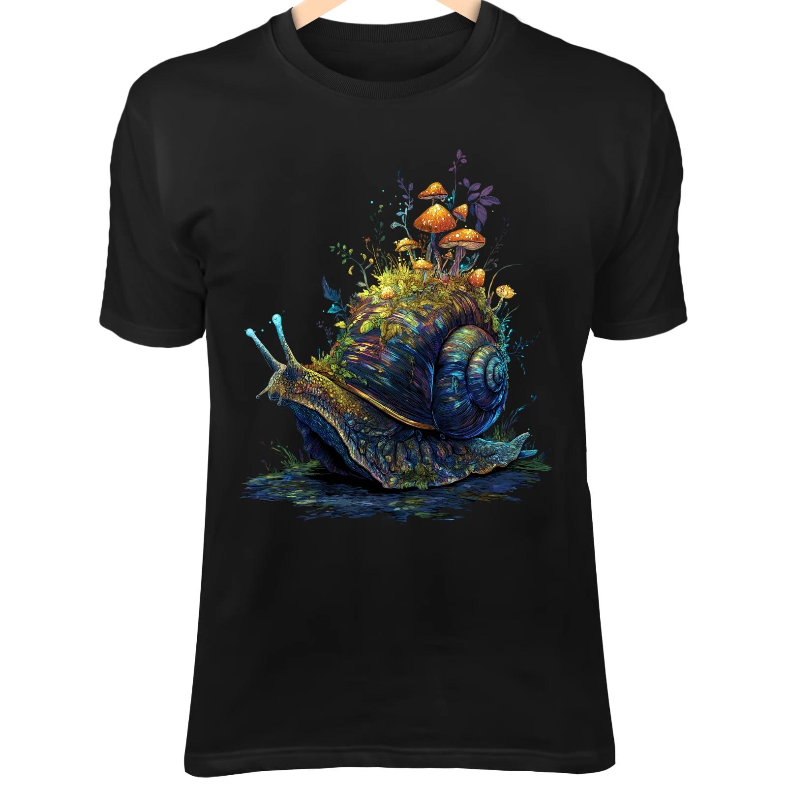 Enchanted Forest Snail - Mossy Shell, Glowing Mushrooms & Mystical Spirit 4XL