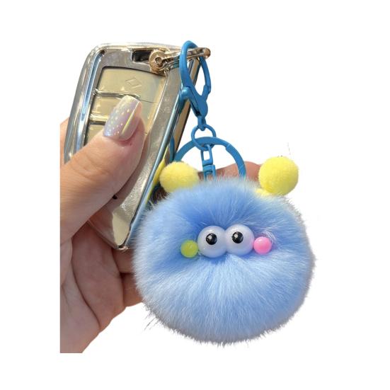 Schlüsselanhänger Weicher Stoff Plüschtier Schlüsselanhänger mit stabilem Metallclip Kinderrucksack Federmäppchen Zubehör Partygeschenk