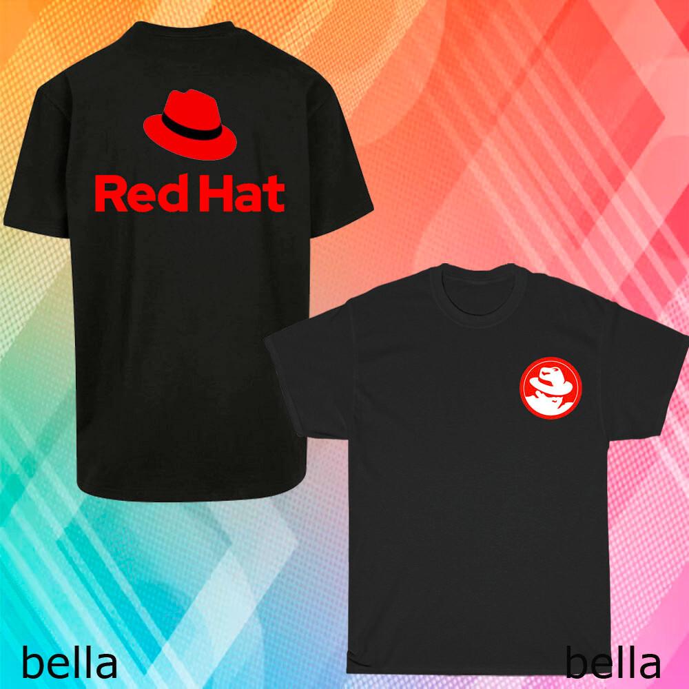 

New Linux Red Hat Logo T-Shirt Funny Size S to 5XL XL