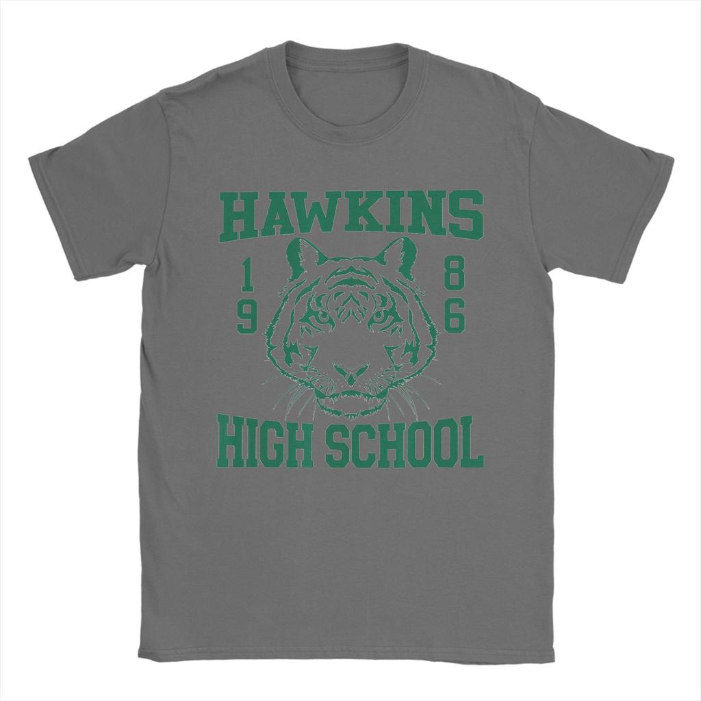 Unisex TShirts Hawkins High Schoo Leisure Cotton Tee Shirt Short Sleeve  T Shirts Crew Neck Tops Graphic