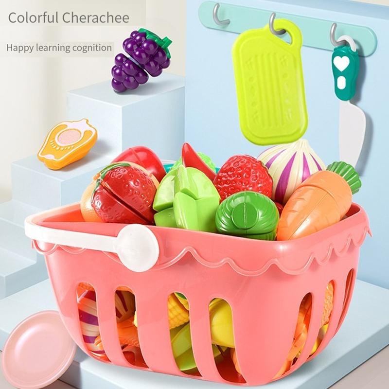 Toys play house kitchen cut fruit and vegetable set, and play house can cut fruit Children Boys Girls