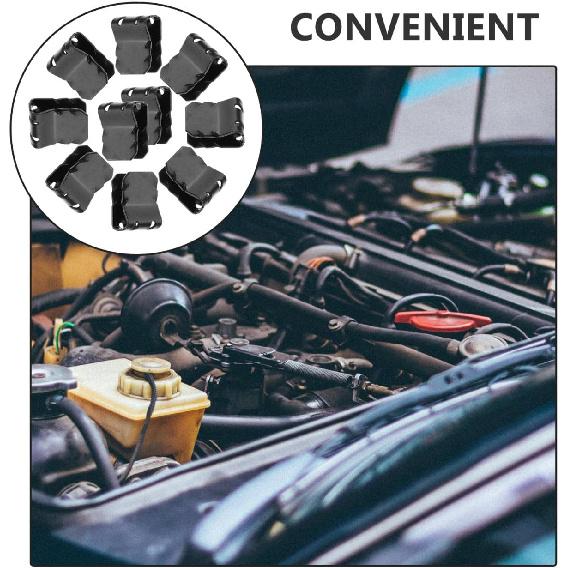 Gatuida 10pcs Clips Automotive Clips Nuts Clips Metal Retainer Clips for Car Engine Hood Support Rod and