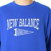 New Balance Pennant Bisiklet Yaka Sweatshirt Ağır Kumaş TRY Beden FINE BOYS'da Yer Alan (MT43950) (Takım Kraliyet) S,