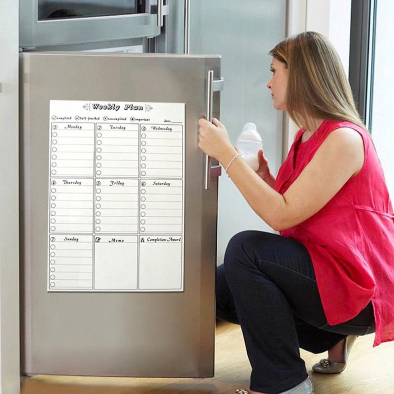 Magnetische Tafel, A3, weich, magnetisch, Whiteboard, Löschzeichnung, Aufzeichnungstafel für Kühlschrank