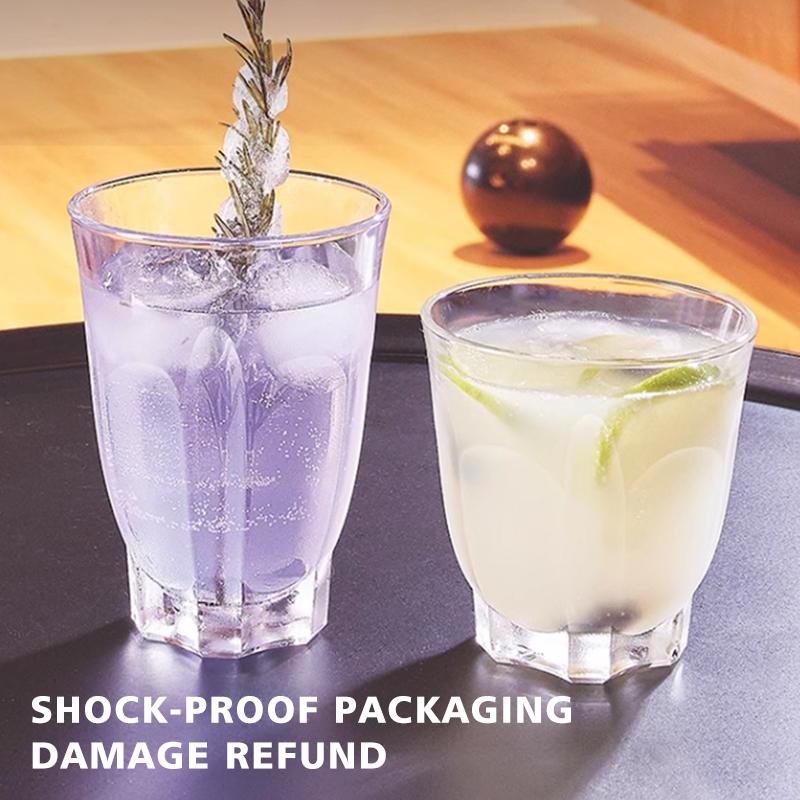 Bar Stackable Juice Glasses – Dishwasher Safe Drinking Glasses For Soda, Milk, Coke, Beer, Spirits –Durable Tempered Glass