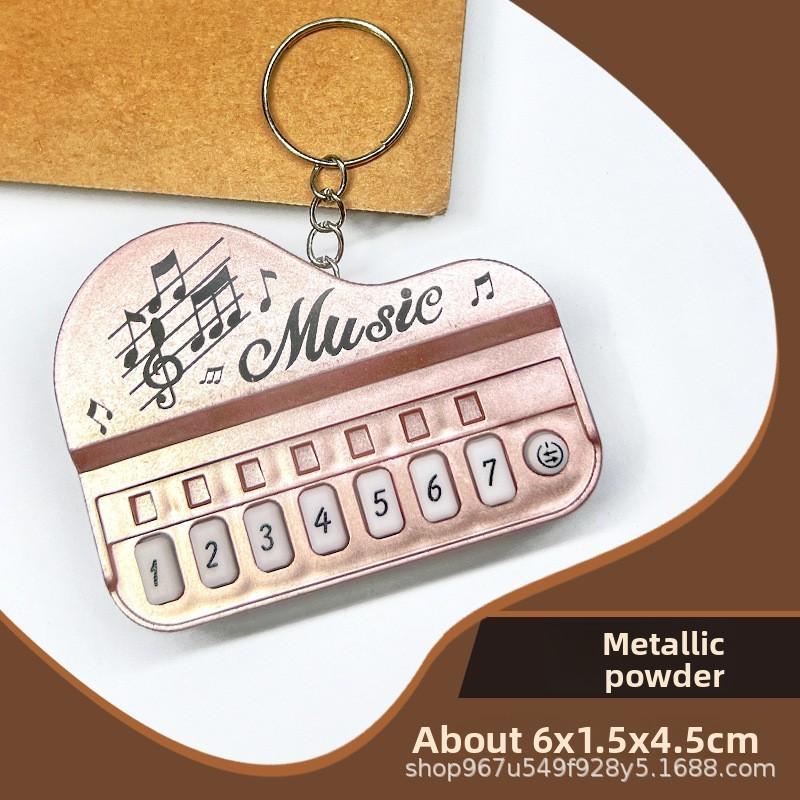 Electronic Piano Mini Keychain With Light And Music For Kids Creative Gift