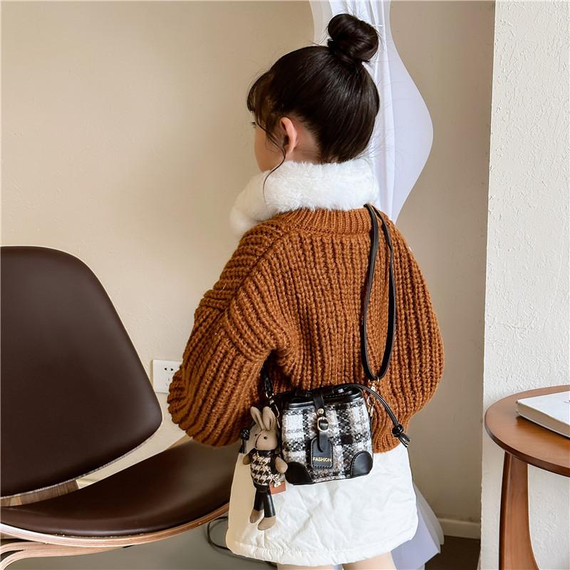 Handbag Childrens Bucket Daily Match Girls Stylish Suitable Singleshoulder