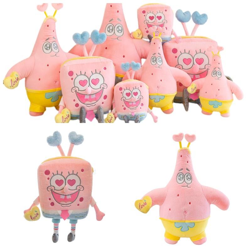 Spongebob And Patrick Plush Dolls For Kids Soft And Cuddly Sleeping Pillows