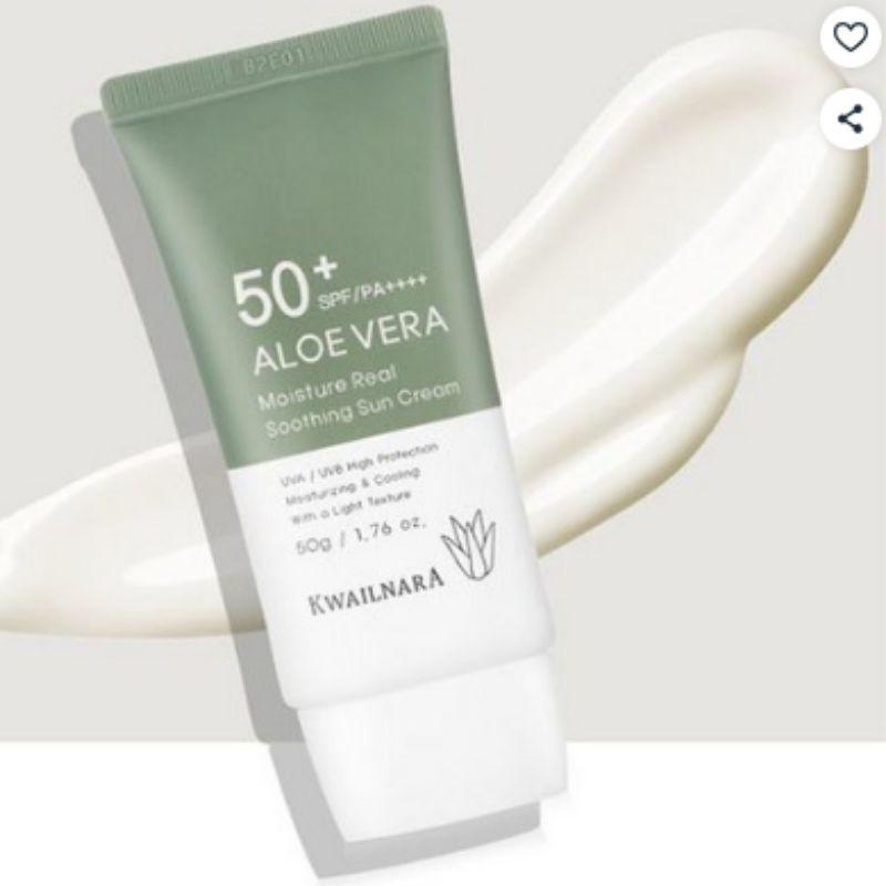 Kwailnara Aloe Vera Moisture Real Soothing Sun Cream SPF50+ PA++++ 50g