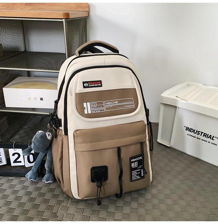 Schoolbag Large Capacity Backpack Female High School Backpack 1011 New Trend Sports College Student Couple Travel Backpack