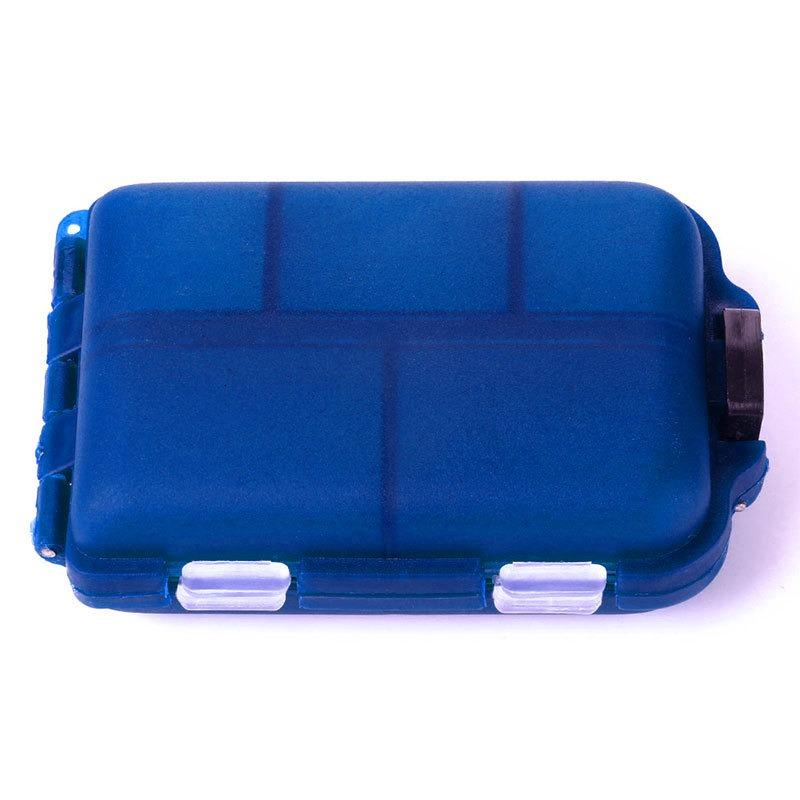 

Коробка для таблеток, органайзер для лекарств, диспенсер, чехол для путешествий, контейнер для планшета, держатель синий