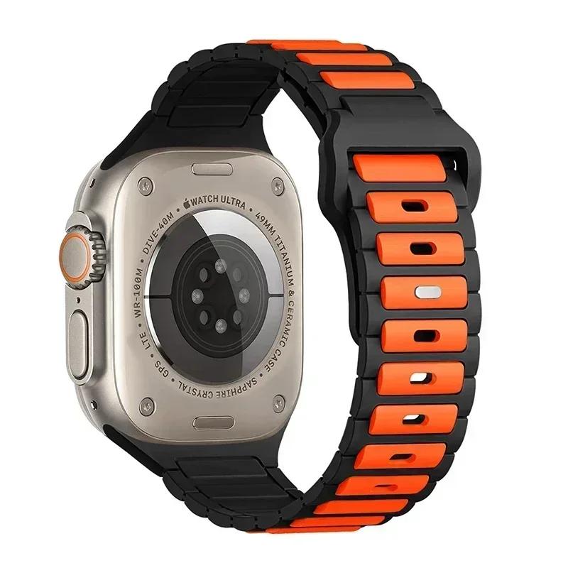 

Silicone Strap for Apple Watch Band Wrist Band Lwatch Series 10 9 8 7 6 SE 5 4 Ultra 49mm 46mm 45mm 44mm 42mm 41mm 40mm Bracelet 42mm 44mm 45mm 49mm