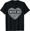 Wasserski Herz Liebhaber Geschenk Wasserski Liebe Geschenke Ski T-Shirt