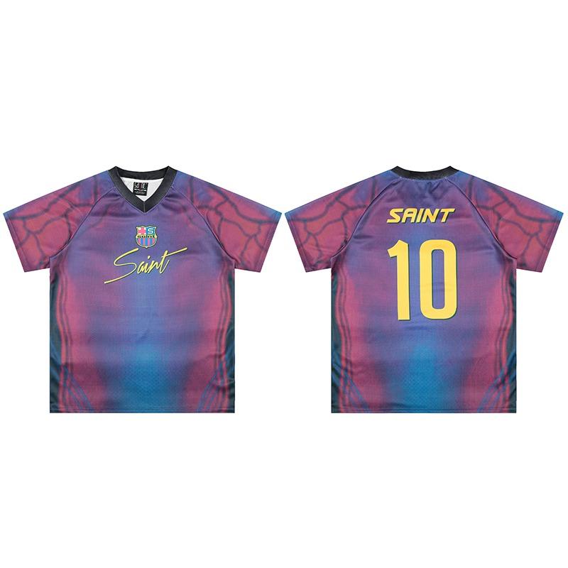 Saint Baseball Jerseys T-shirt Short Sleeve Printed 88 Summer Men's Women's Street Trend Mesh Breathable Top Tee Shirts
