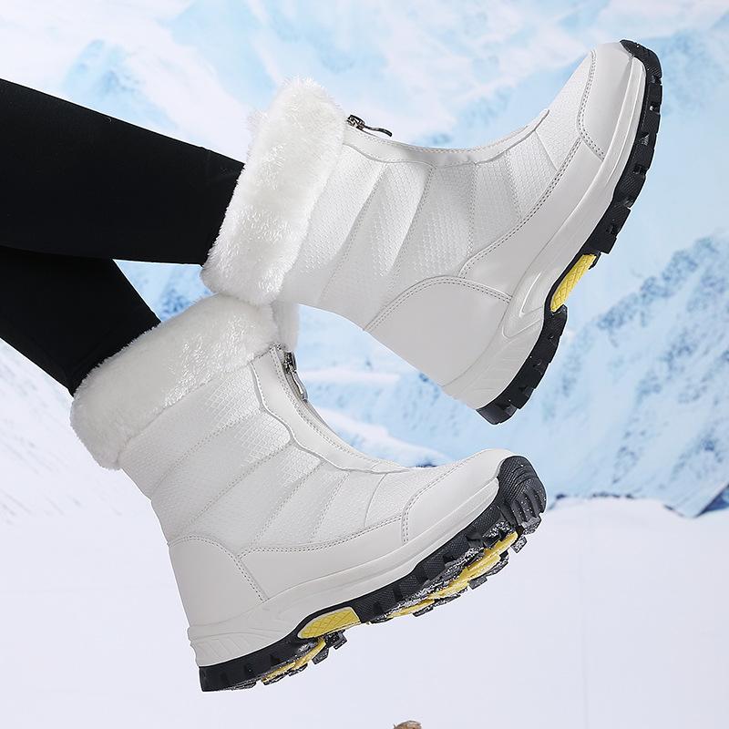Strictly selected Russian cold-proof boots, Northeast down snow boots, piled and thickened sub-zero antifreeze zipper cotton boots, non-slip