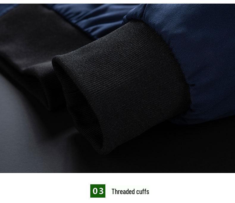 Men's Cross-Season Casual Solid Color Stand Collar Jacket, Thin Business Style for Middle-Aged and Young Men.