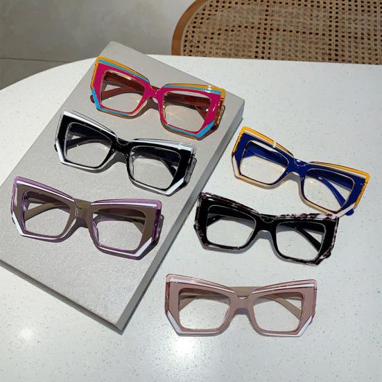 Blue Light Blocking Glasses for Men Women Large Frame Square Glasses Anti-Fatigue
