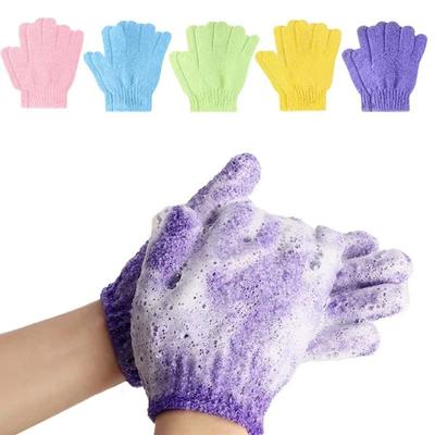 Exfoliating Five Fingers Bath Gloves Massage Sponge Body Back Cleaner Bathroom Spa Products