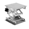 Stainless Steel Laboratory Lifting Platform Stand Scissor Rack 100*100*160mm (Black Handle)