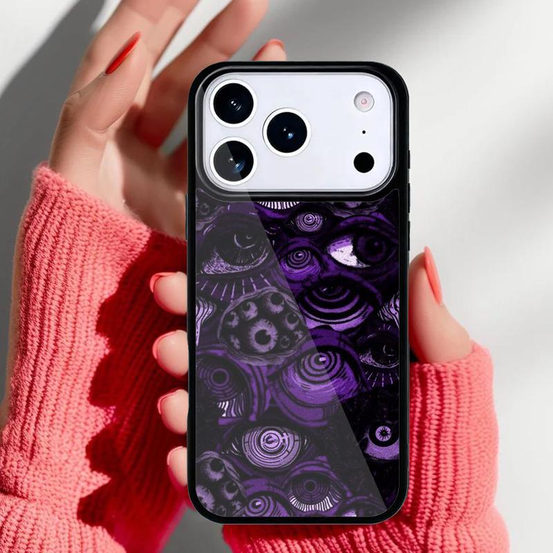 Scary Face Eyes Phone Case for iPhone 17 Air 16e 15 14 13 Pro Max Back Cover for 12 11 Pro Coque