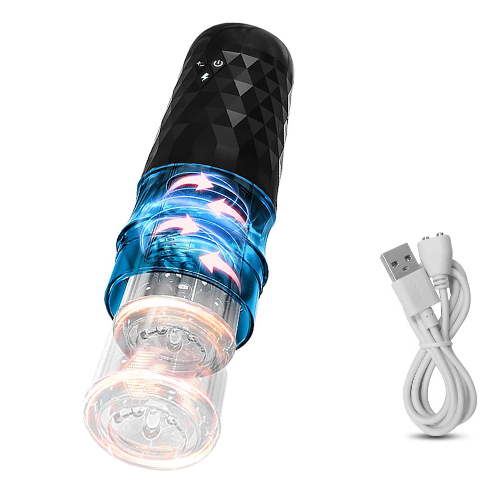 Automatic Male Masturbator Telescopic Rotation Vagina Masturbation Equipment Sex Toys For Men Goods For Adults Piston Mastubator