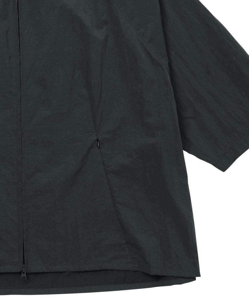 AJOBYAJO Nylon Cape Shirt [Charcoal]