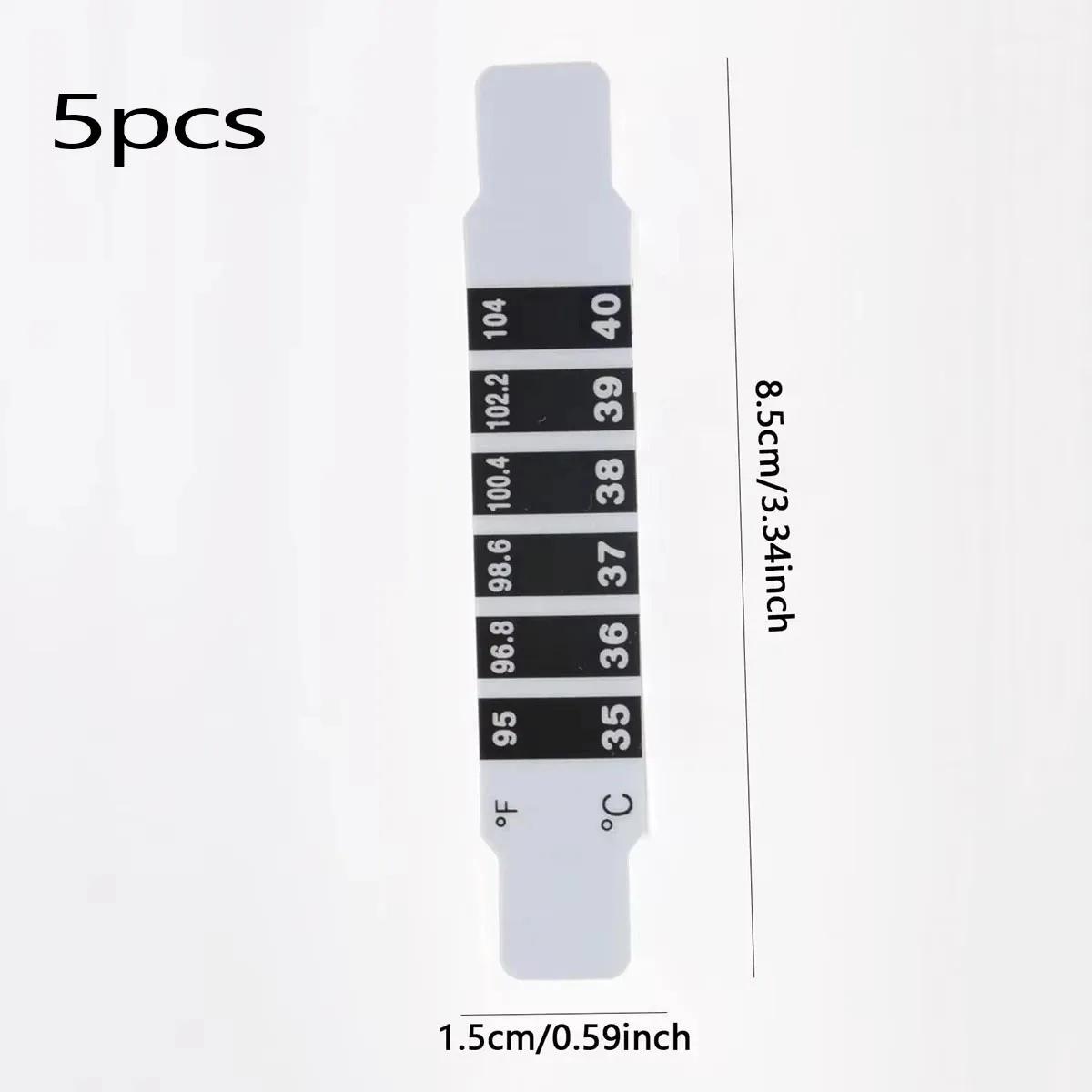 Лоб Голова Полоска Термометр Гибкий Многоразовый Вода Молоко Термометр Лихорадка Тело Младенец Ребенок Ребенок Тест Температура Наклейка