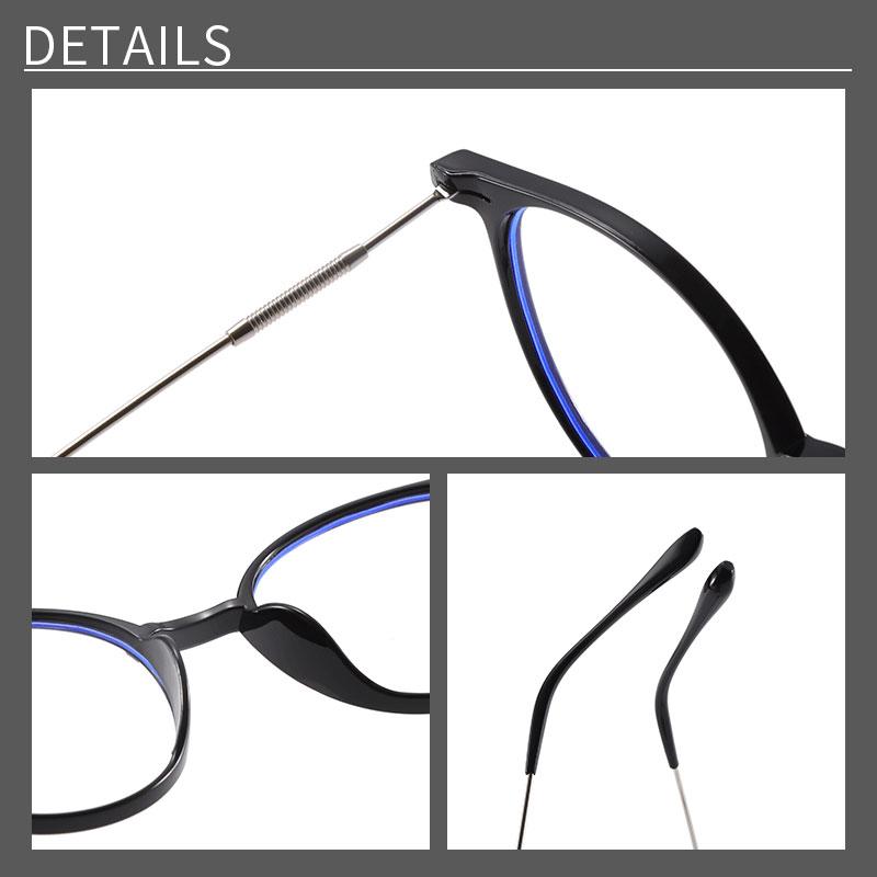 3PCS Ultralight TR90 Steel Wire Leg Finished Myopia Glasses Women Transparent Gray Oval Short-sighted Eyewear