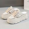 New Breathable Women's Shoes Summer Hollow Thick Sole Platform Casual Skateboard Sneakers