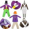 Charlie und die Schokoladenfabrik Halloween Willy Wonka Oompa Cosplay Kostüm Bühnenoutfit