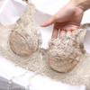 Sexy Lace Bra Ultra-thin Sexy Ladies No Sponge Comfortable Underwear Gathered Bra Big Breasts Small and Large Size Bra Thin and Breathable