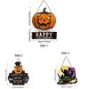 Funny Halloween Pumpkin Door Sign Creative Door Hanging Pendant Pumpkin Hanger Wreath  Atmosphere
