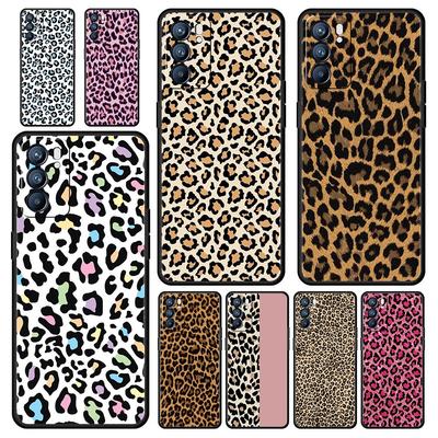 Funda de Teléfono Para Oppo A54 A53 A52 A9 A15 A95 A17 A16 A76 A74 A57 Find X6 X5 Reno8 Reno7 Reno6 Pro 5G Cubierta Estampado de Leopardo Guepardo