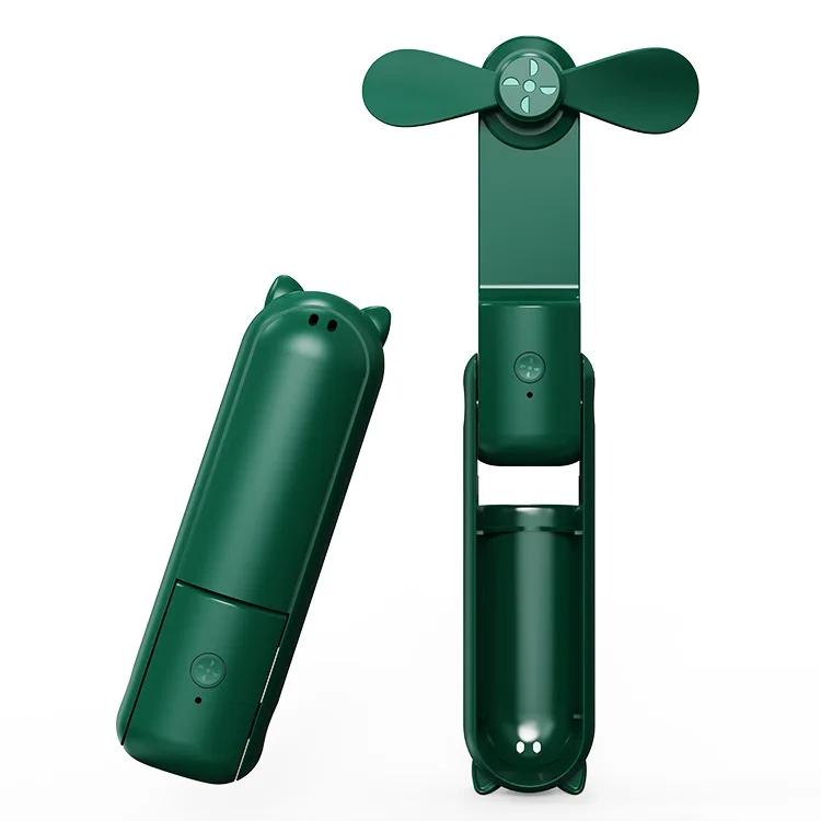 Portable Mini Handheld Fan 3 in 1 USB Rechargeable Folding Fan 2000mAh 3 Speed Adjustable Mini Hand Small Fan for Travel Outdoor