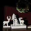 Reindeer Ornament Silicone Crafting Mold Flexible Capacity Christmas Tree Decoration Candle Holder Making Tool