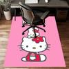 Custom HelloKitty Mat Personalized Name, Polyester Washable Indoor Entryway Rug, Gift for Christmas, Easter, Thanksgiving Day