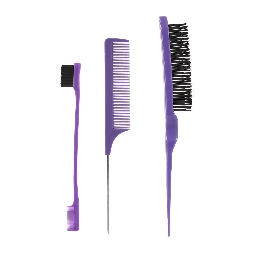 3pcs Double Sided Hair Comb Hair Brush AccessoriesStyling Partition Comb for Salon Home Use