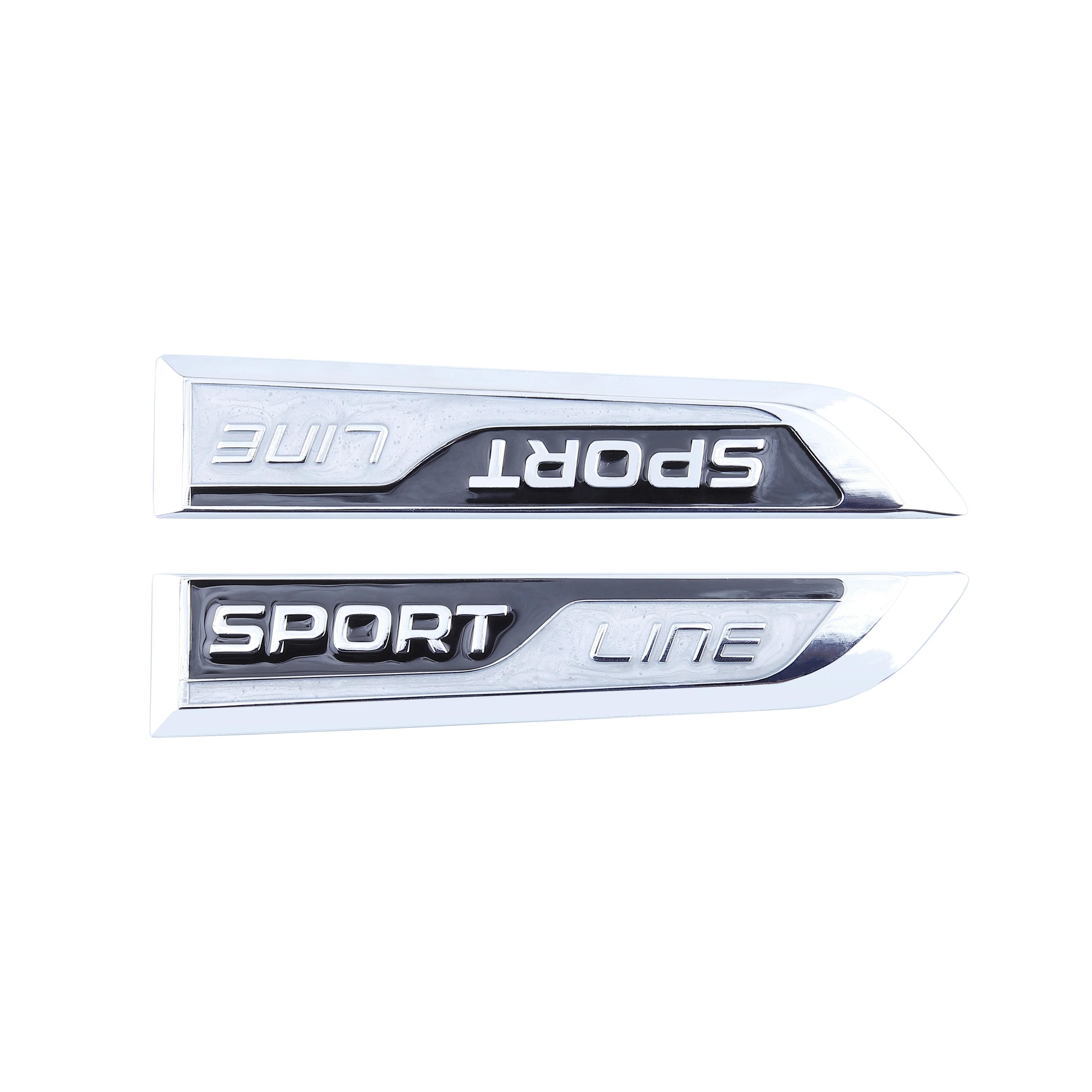 

2pcs3D Metal Sport Line Badge Stickers Car Tool Emblem Decal for Changan V7 Alsvin Toyota Corolla 2009 2019 Honda Accord