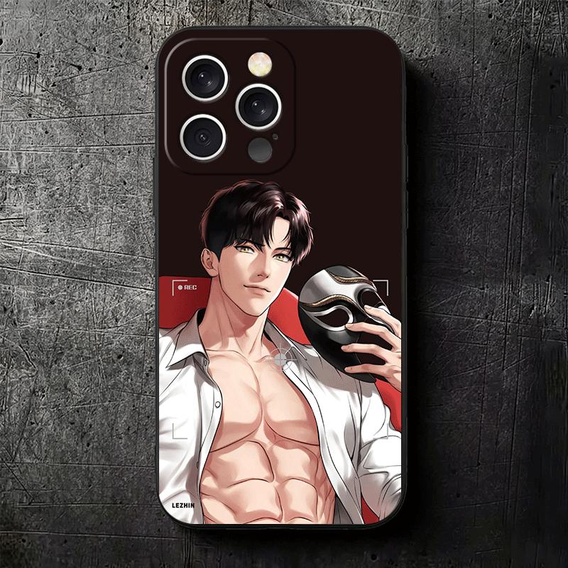 B-J A-Alex Anime Soft Phone Case for iPhone 16 16E 17 Air 15 Pro Max 14 Plus 13 Mini 11 12 7 Black Cover Back Shell