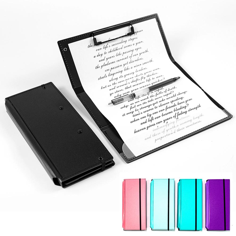 Nursing Clipboard Foldable Handheld Folders Portable Writing Board 3 Layers Secure Paper Grip for Ducuments for Doctors Students
