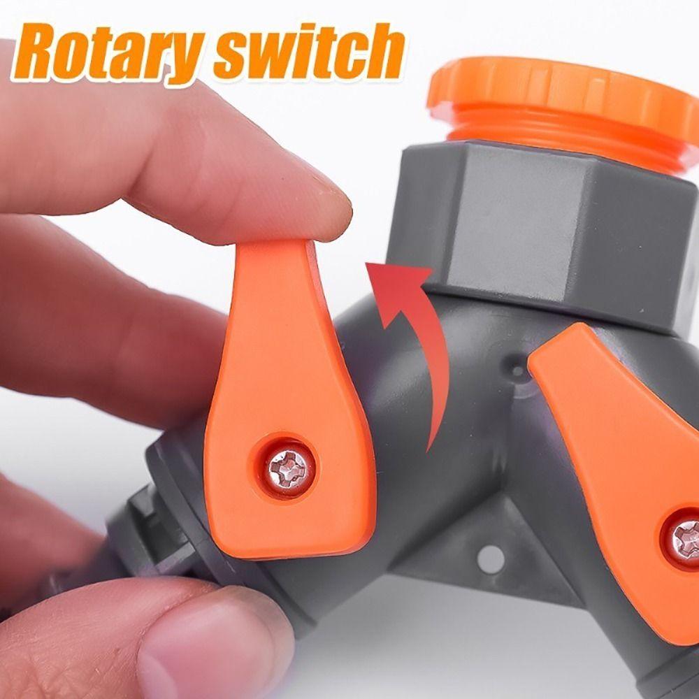 1Pcs Water Splitter Tee Connector Pipe Fittings Y-Type Irrigation Valve New Faucet Hose Tap