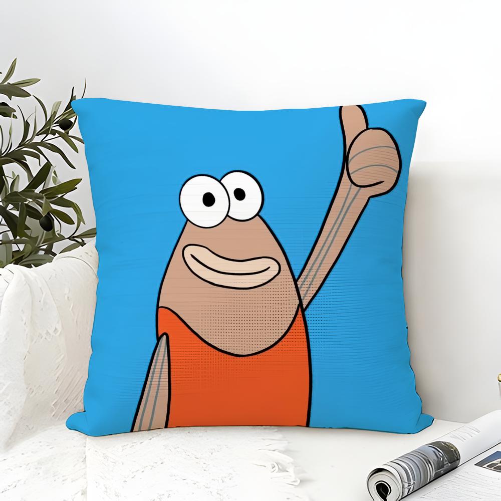 Cartoon Funny Beach Bikini Bottom Pillow Case Linen Pillow Case Sofa Home Decor Cushion Cover Cushion Cove