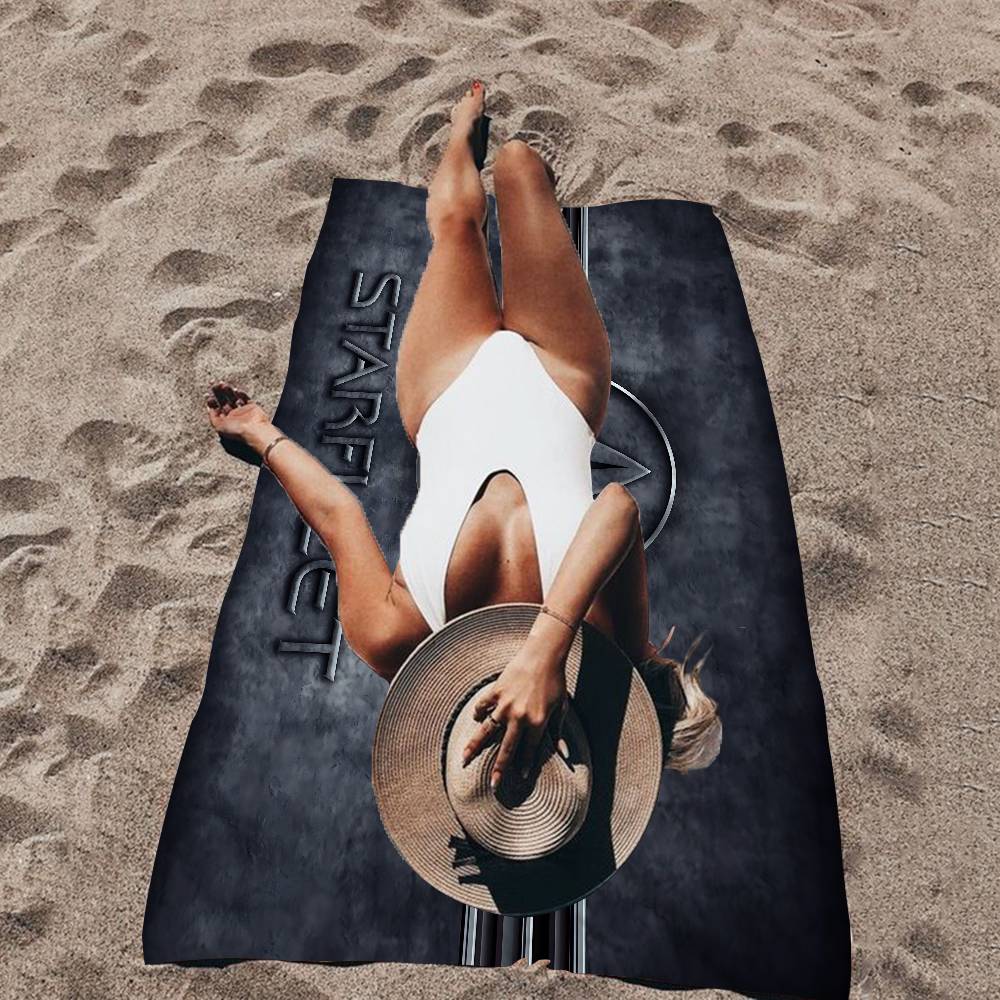 Popular Fiction S-star T-trek Movie Microfiber Beach Towel Absorbent Quick Dry Soft Yoga Swimming Resort Mountain Climbing Towel