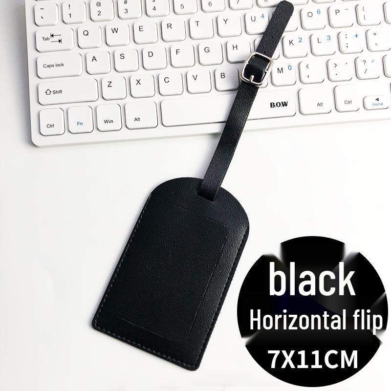 

Multi-Color Flip Leather Luggage Tag with Signature Paper Insert