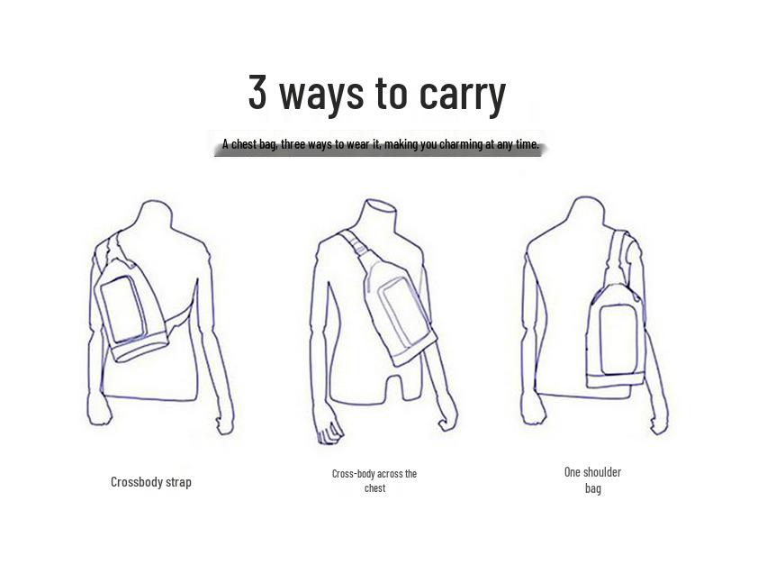 Captain Cow Men's Genuine Leather Multifunctional Crossbody Chest Bag