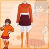 Cosplay Scooby Doo Dog Velma Cosplay Costume, Halloween Carnival Cosplay Velma Cosplay Costume