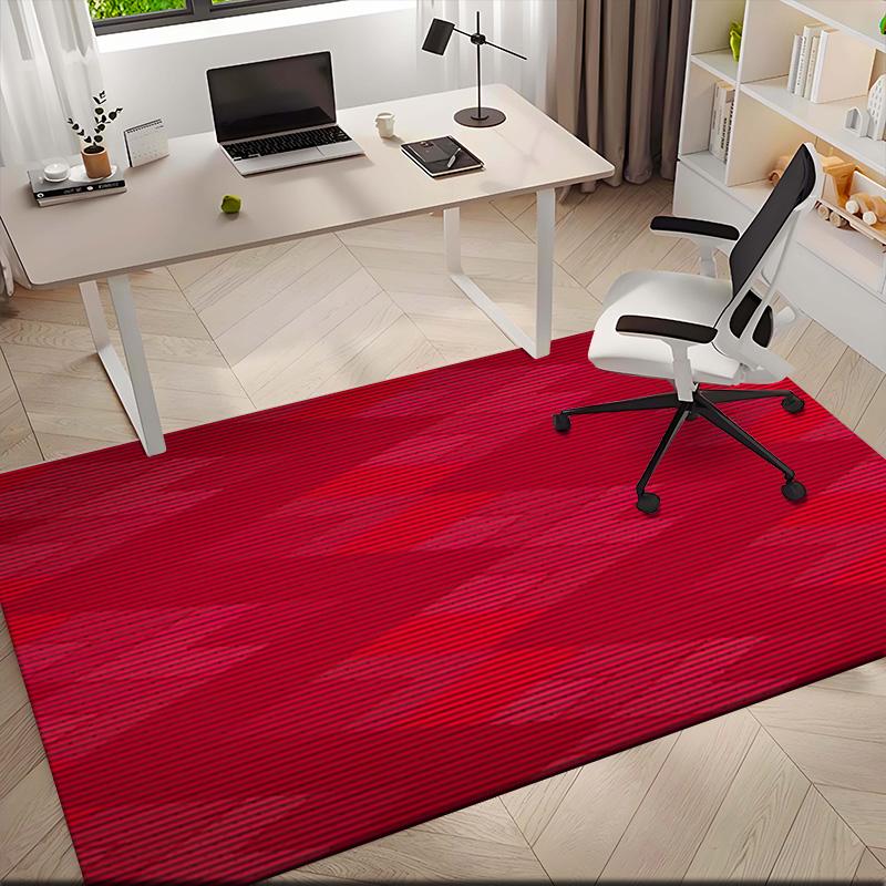 1pc Red Sports Jersey Number Design Carpet Rug for Living Room Bedroom Home Sofa Decoration,Kids Play Non-slip Floor Mat
