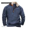 Spring And Autumn New Men'S Long Sleeve Half Zipper Printed Casual Fashion Trend Jacket