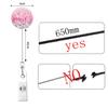 Glitter Sequins Drops Retractable Badge Reel Id Badge Holder for Nurse Doctor Name Holder Retractable Keychain